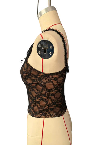 Lace Overlay Cami Top