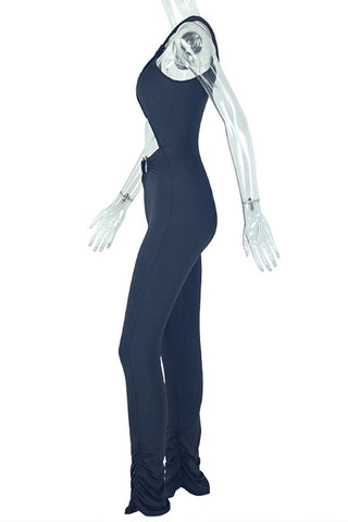 Asymmetric Cutout Jumpsuit