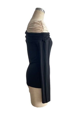 Off-Shoulder Ruched T-Shirt