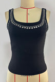 Studded Trim Tank Top