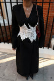 Elegant Lace-Detail Blazer