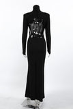 Elegant Open-Back Evening Gown