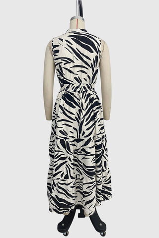 Sleeveless Tiered Casual Dress