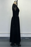 Sheer Sleeve Casual Maxi Dress
