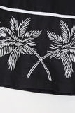 Casual Two-Piece Palm Tree Set