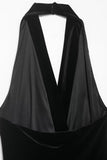 Fringe Halter Wrap Dress