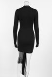 Elegant Long-Sleeve Evening Dress
