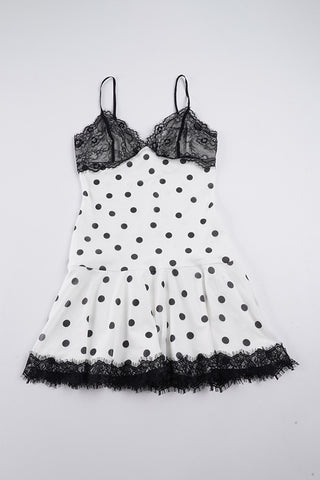 Spaghetti Strap Polka Dot Casual Dress
