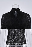 High-Neck Lace Tank Top