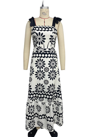 Floral Pattern Maxi Dress