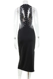 Studded Sleeveless Night Out Dress