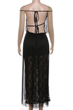 Elegant Fringe Evening Gown