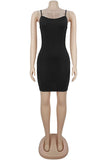 Sparkling Mesh Sleeve Casual Dress