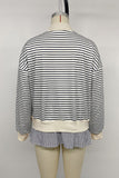 Striped Layered Sweatshirt