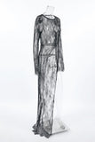 Lace Overlay Casual Dress