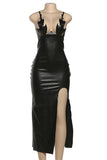 Sleek Strappy Casual Dress