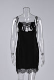 Lace-Trim Slip Dress