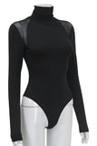 High-Neck Long Sleeve Bodysuit