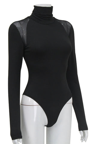 High-Neck Long Sleeve Bodysuit