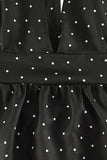 Halter Neck Polka Dot Casual Dress