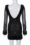 Sheer Long-Sleeve Night Out Dress