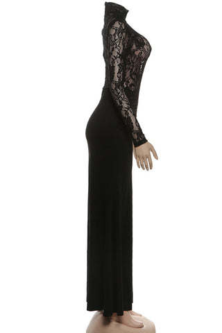 Elegant Lace Evening Gown