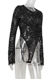 Lace Long-Sleeve Bodysuit
