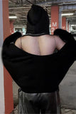 Stylish Hooded Sweatshirt with Zipper Detail