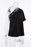 One-Shoulder Elegance T-Shirt