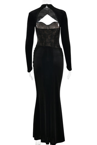 Elegant Lace Evening Gown