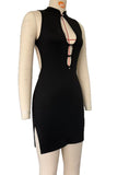Elegant Keyhole Evening Dress