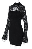 Lace Cut-Out Casual Dress