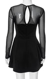 Elegant Mesh Evening Dress