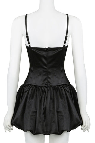 Lace Trim Mini Dress