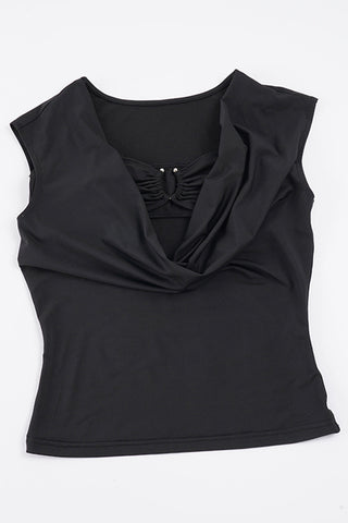 Elegant Ruched Front T-Shirt