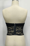 Lace-Trimmed Corset Top