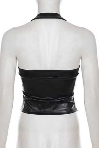 Halter Neck Corset Style Tank Top