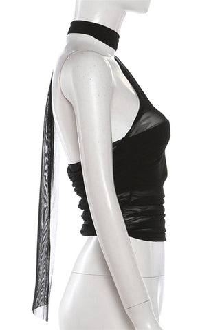Asymmetric Neckline Tank Top