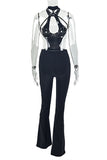 Halter Cutout Jumpsuit