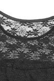Sheer Lace Detail T-Shirt