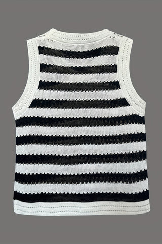 Striped Knit Tank Top