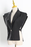 Structured Blazer with Unique Shoulder Design