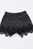Lace Trim Casual Shorts