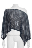 Off-Shoulder Polka Dot Blouse