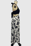 Halter Neck Floral Midi Dress