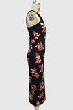 Floral Halter Midi Dress