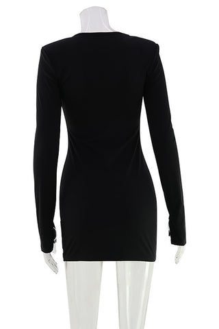 Elegant Cut-Out Mini Dress