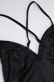 Elegant Spaghetti Strap Evening Dress