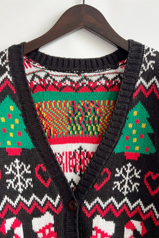 Festive Holiday Knit Cardigan