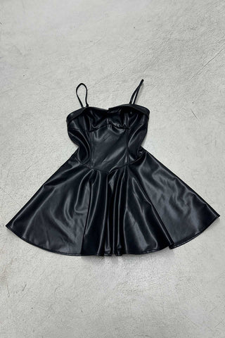 Strap Detail Flared Dress